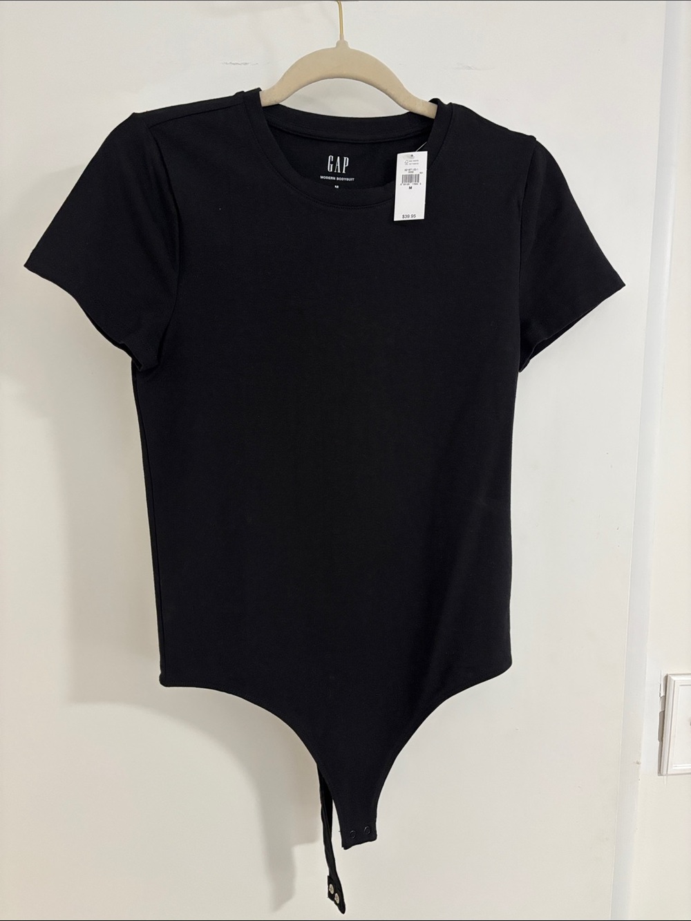 GAP Kids Black Short-Sleeve Bodysuit
